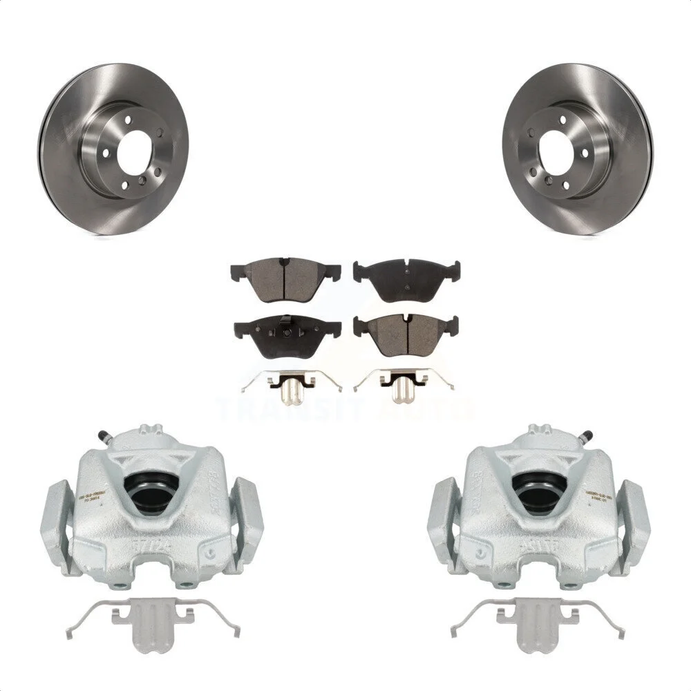 Transit Auto Front Disc Brake Caliper Rotors And Ceramic Pads Kit For 2008 BMW 328xi To 08 07 KC8-100560T