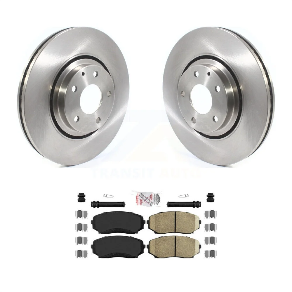 Transit Auto - Front Disc Brake Rotors And Ceramic Pads Kit For Mazda CX-5 CX-9 K8A-104494