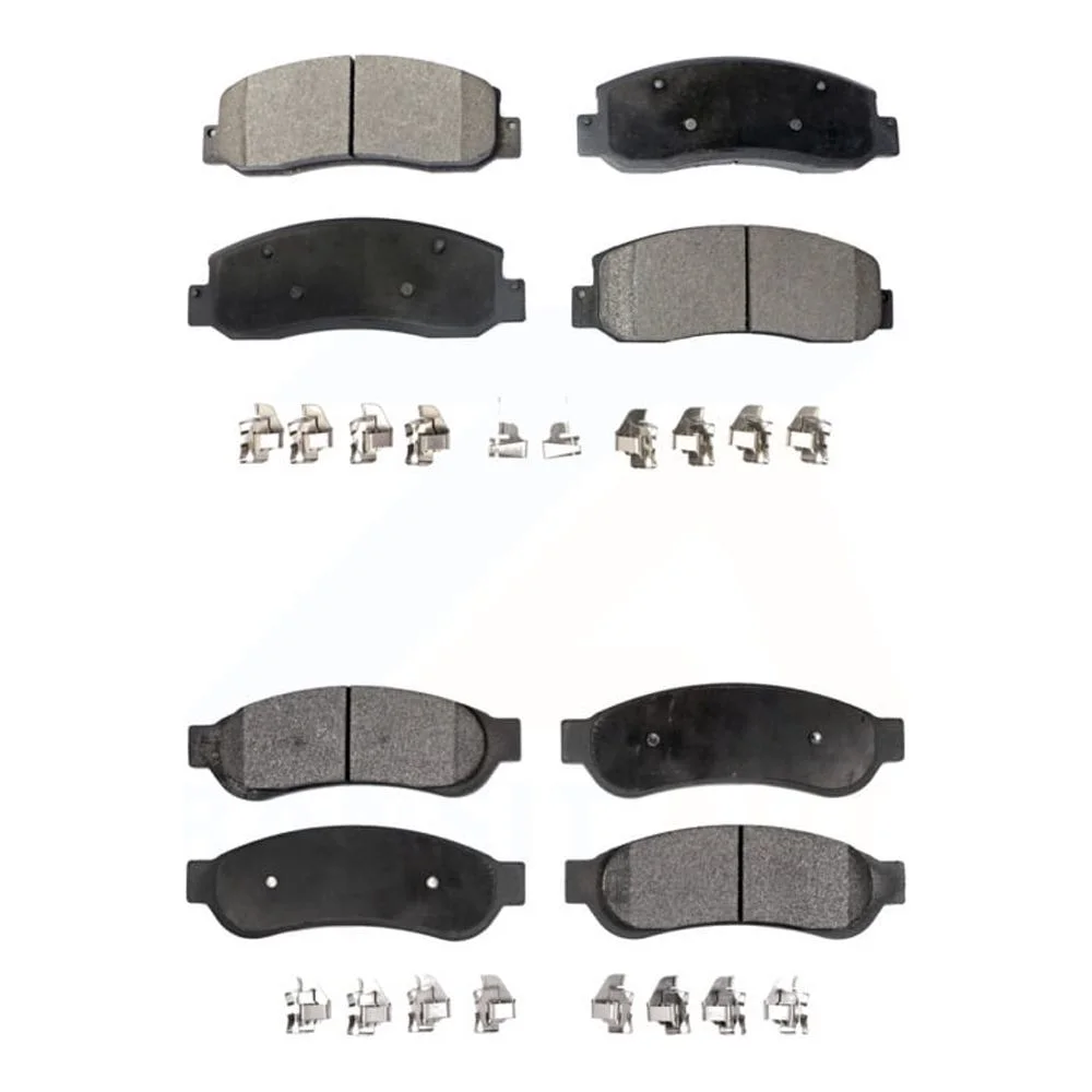 Front Rear Ceramic Brake Pads Kit For Ford F-250 Super Duty F-350 F-450 KTC-100045