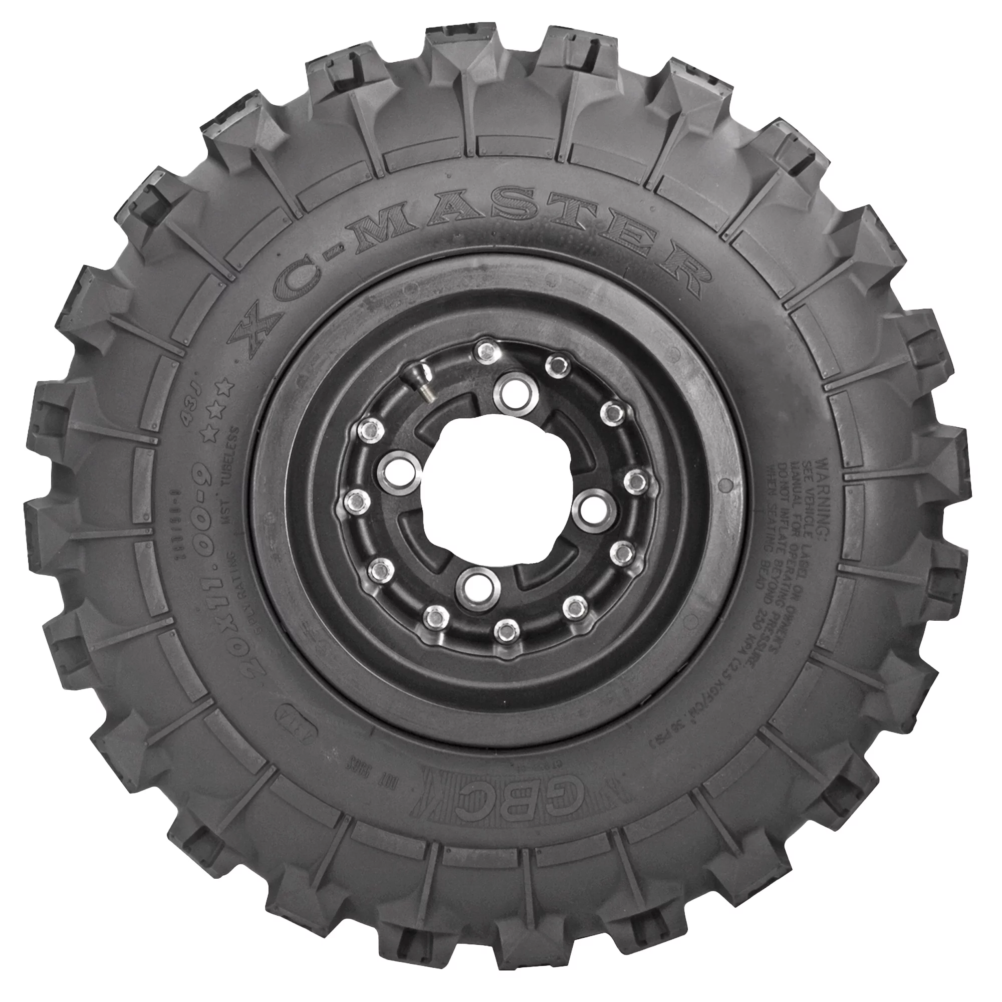 GBC XC-Master 22x11-10 6-PLY Rated Rear ATV Tire, Cross-Country All-Terrain Tire
