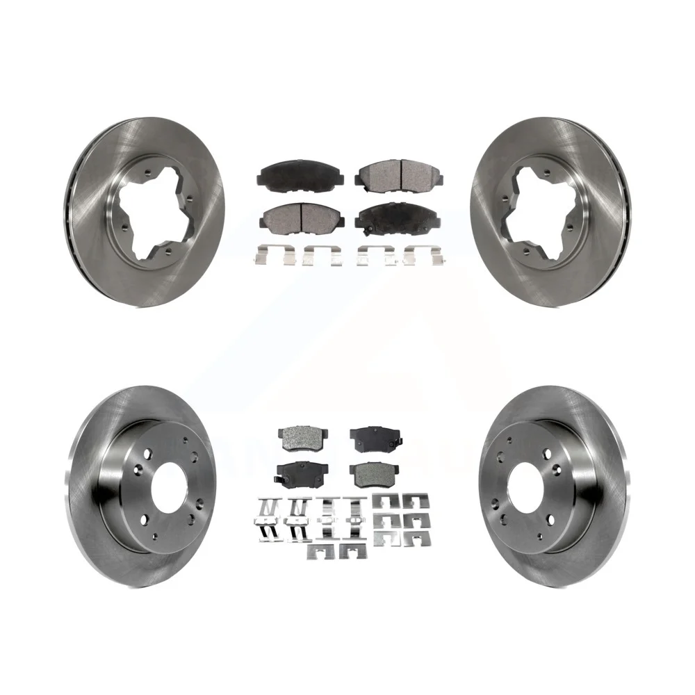 Transit Auto - Front Rear Disc Brake Rotors And Ceramic Pads Kit For Honda Accord Acura CL K8T-101080