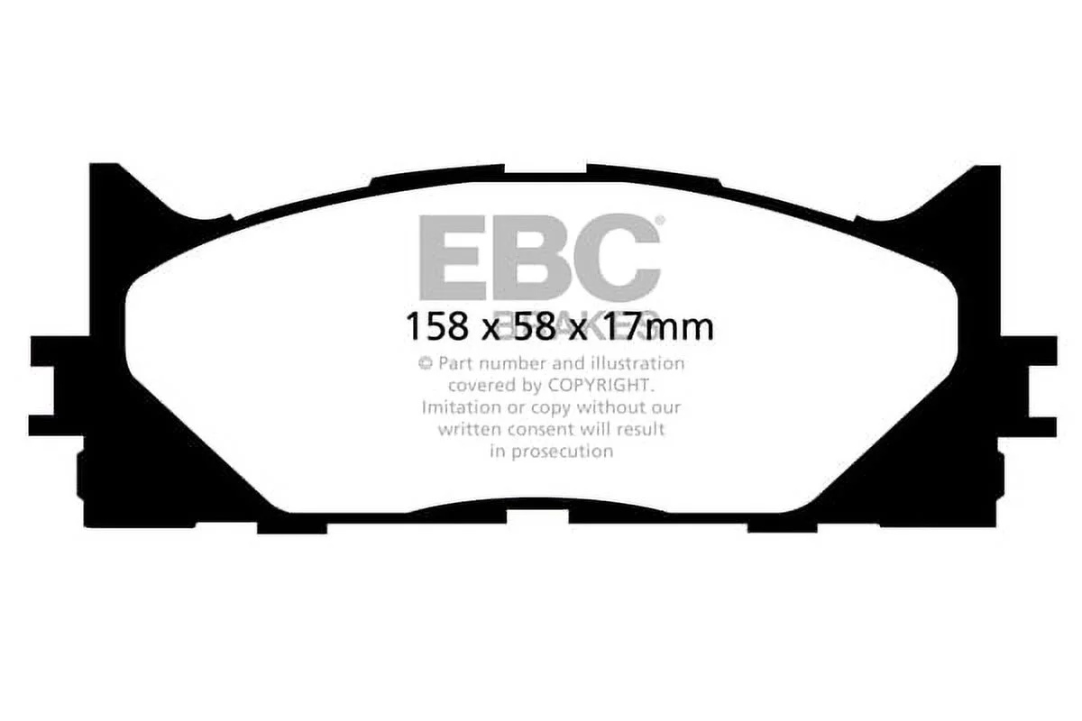 EBC Brakes Pad and Rotor Kit (DP31790C & USR7387) Fits select: 2007-2018 TOYOTA CAMRY, 2007-2018 LEXUS ES