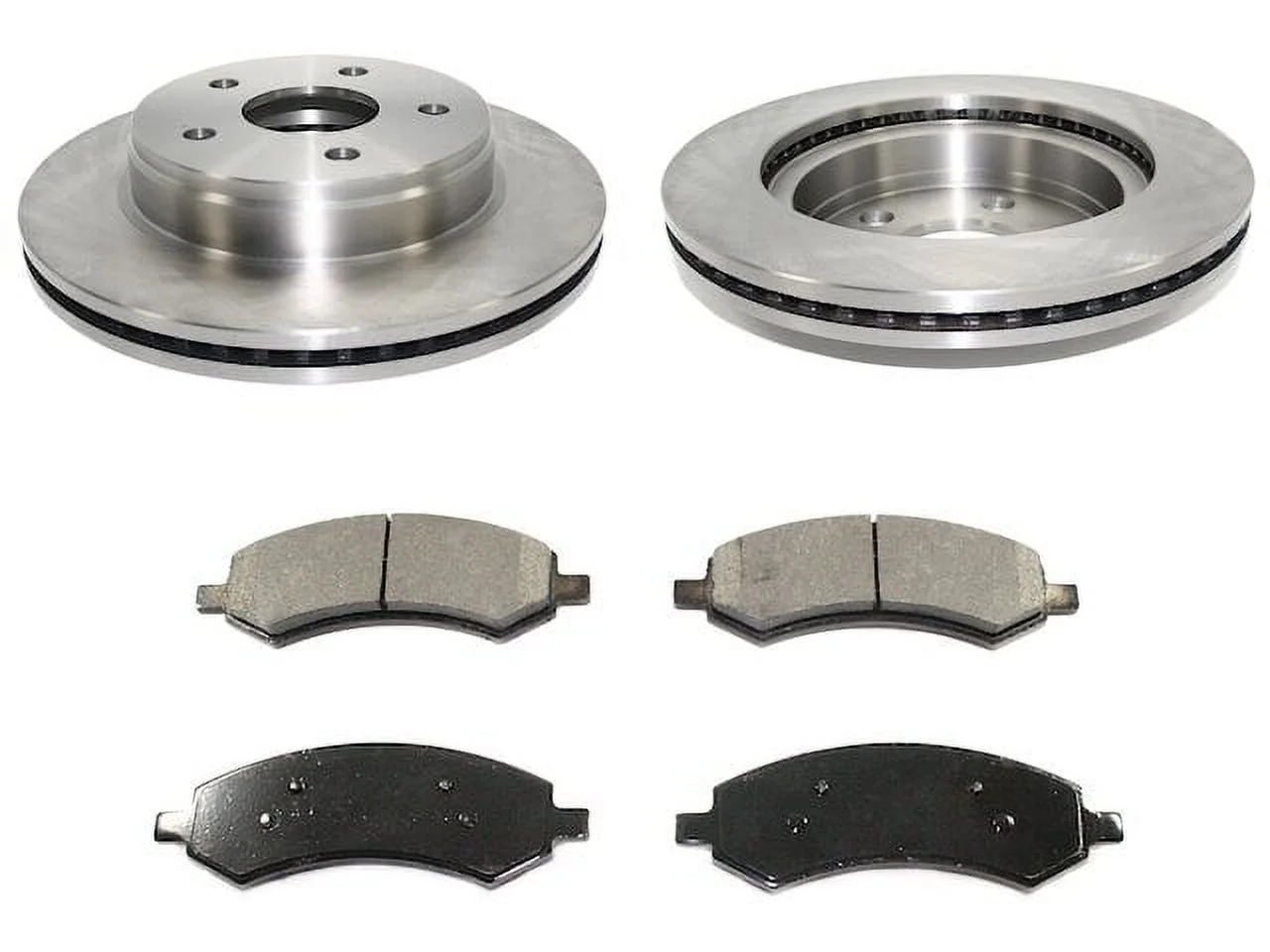 Front Brake Pad and Rotor Kit - Compatible with 2011 - 2018 Ram 1500 2012 2013 2014 2015 2016 2017