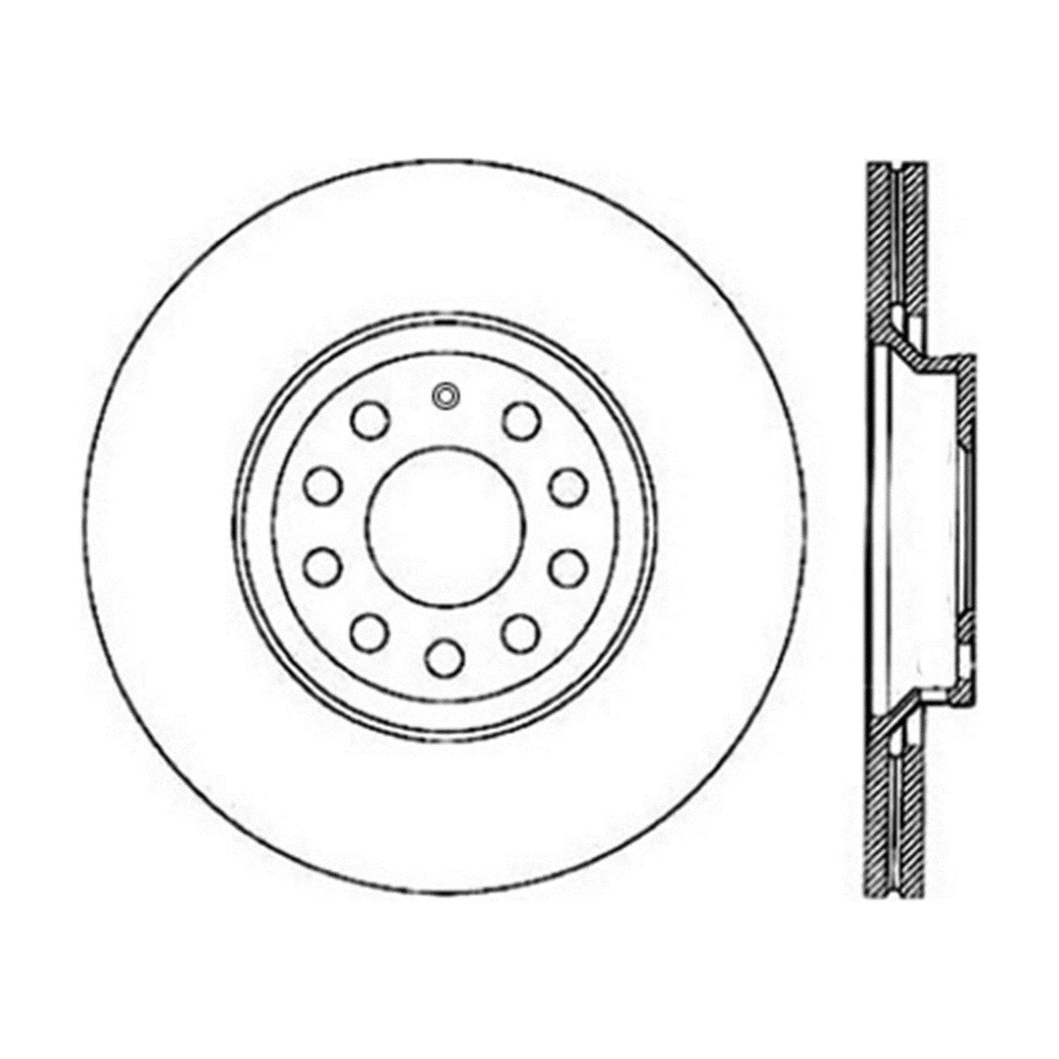 StopTech 126.33113CSL Power Slot Left Rear CRYO-STOP Slotted Rot for 2006-2009 Passat