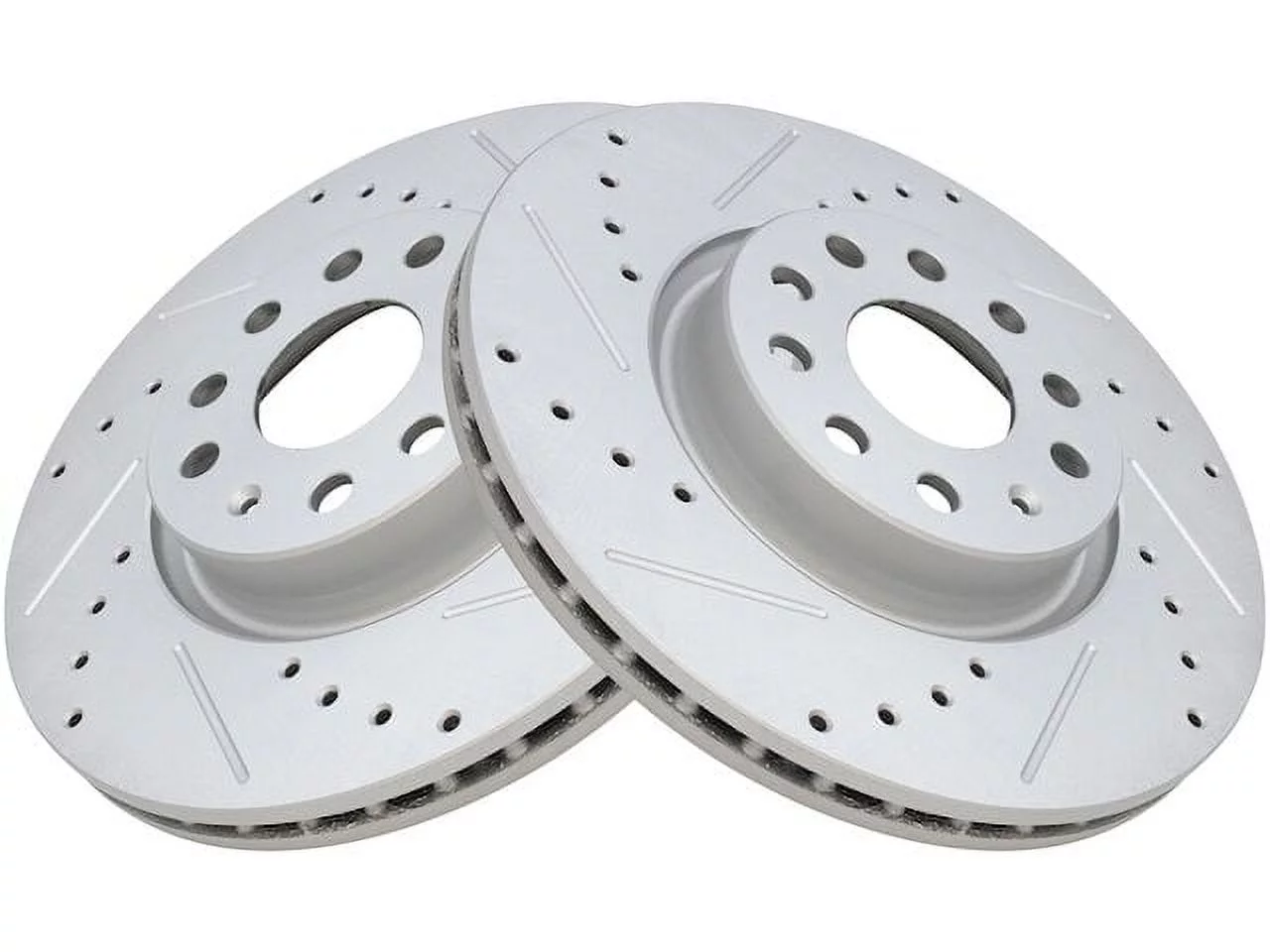 Front Brake Rotor Set 2 Piece - Compatible with 2017 - 2018 Volkswagen Tiguan Limited