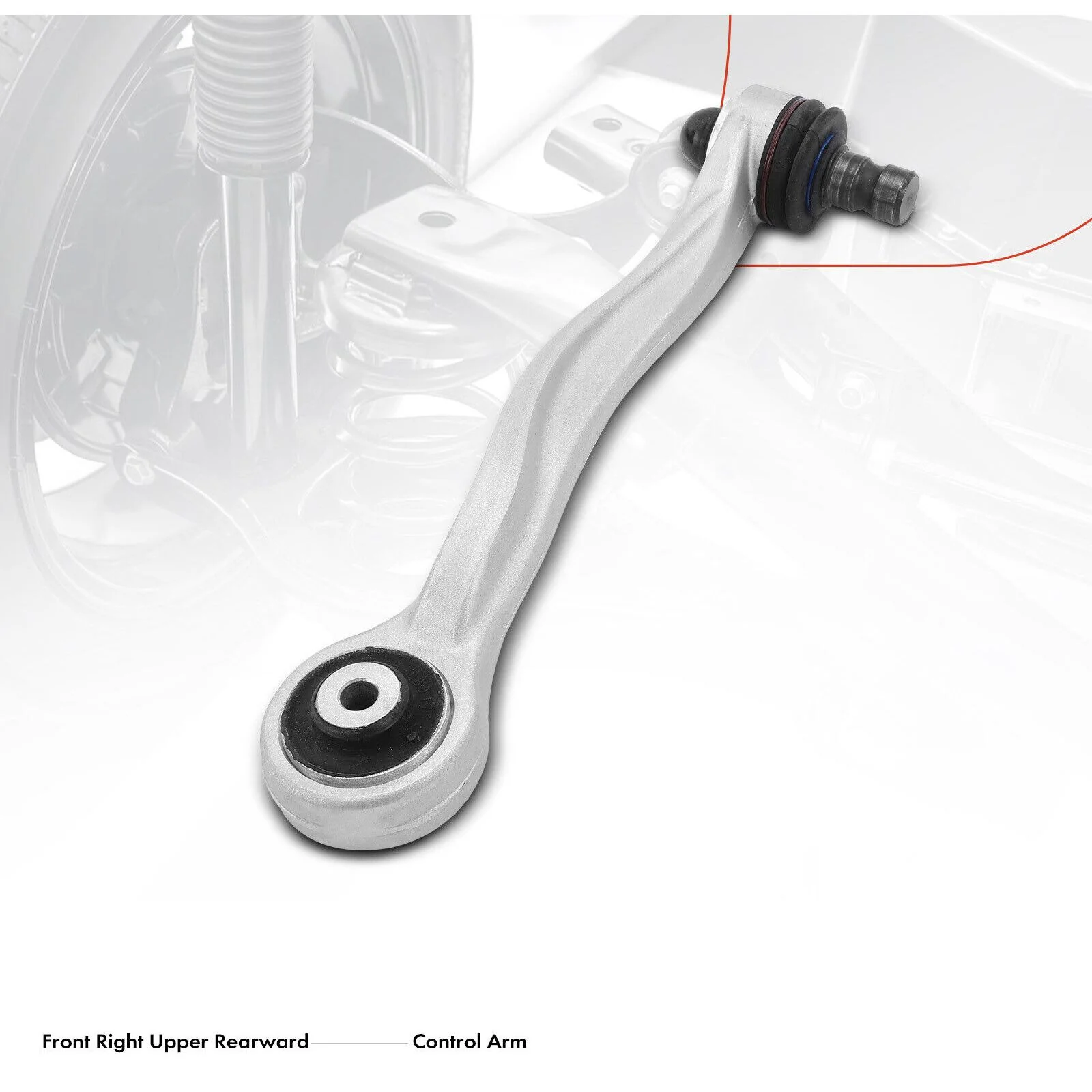 Teledu Front Right Upper Rearward Control Arm For 04-11 A6 A8 Phaeton Quattro S6 S8