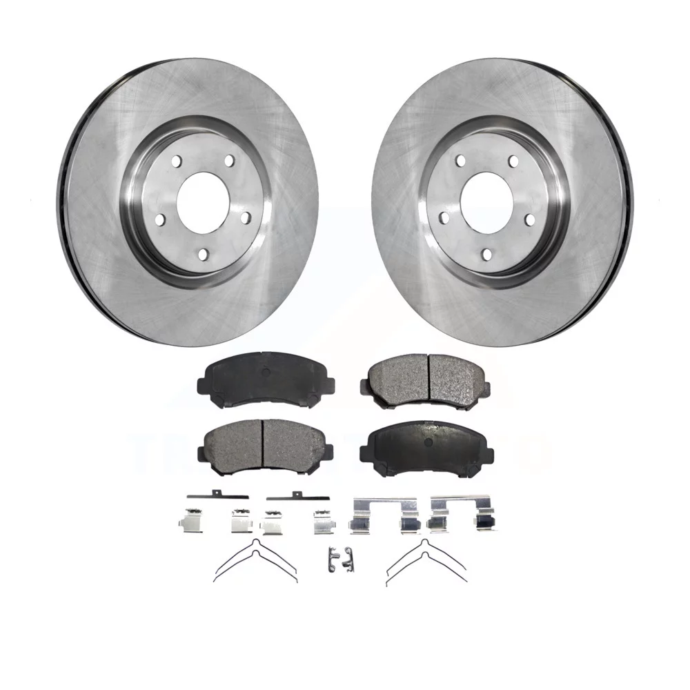 Transit Auto - Front Disc Brake Rotors And Semi-Metallic Pads Kit For Nissan Sentra Juke K8F-100519