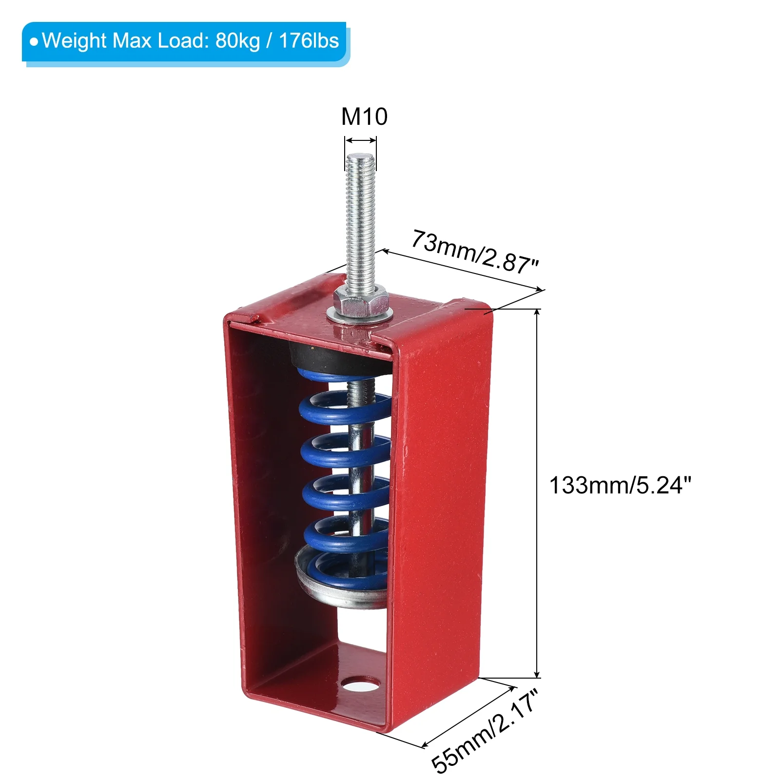 Uxcell 176lbs Spring Vibration Isolator Shock Absorber Shockproof Damping Hanger for Air Conditioner