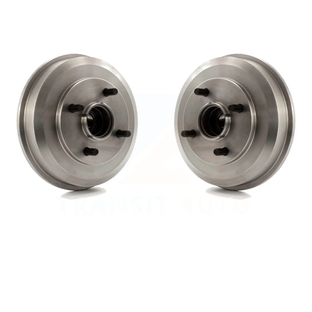 Rear Brake Drums Pair For 2000-2008 Ford Focus Wheel Bearing Includes K8-101890