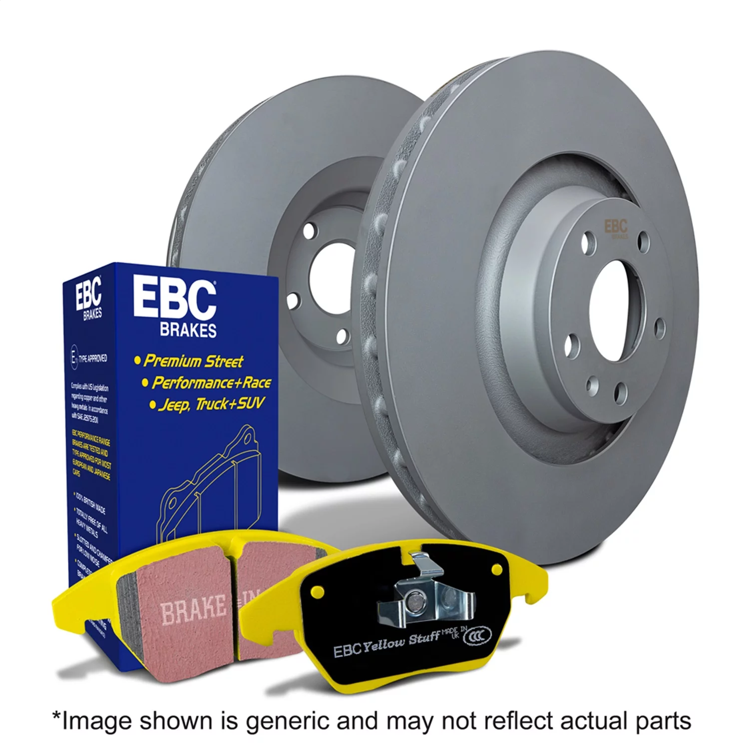 EBC Brakes S13KF1484 S13 Kits Yellowstuff and RK Rotors Fits 10-18 Odyssey Fits select: 2010-2018 HONDA ODYSSEY