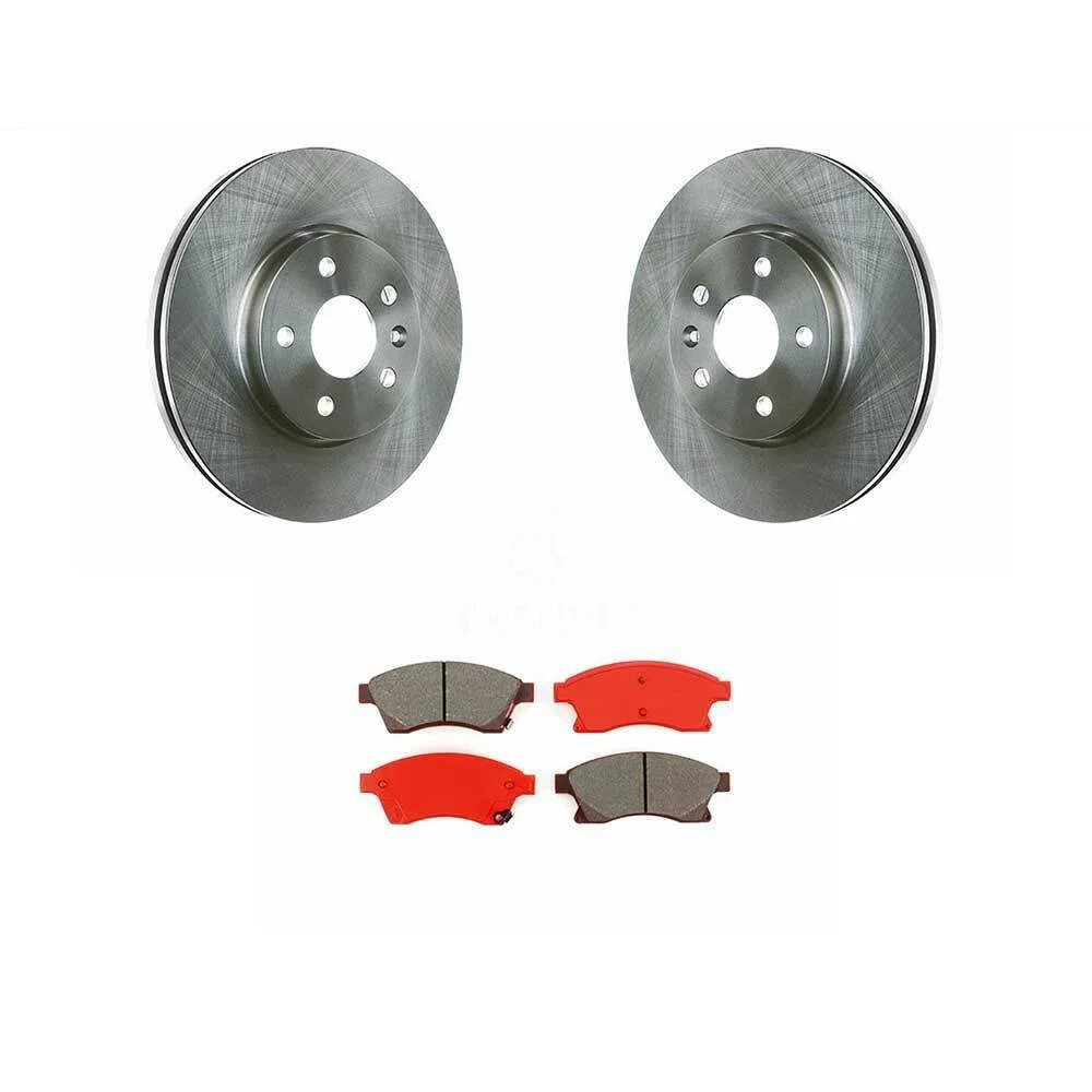 Teledu Front Disc Rotors & Semi-Metallic Brake Pads For Cruze Limited Sonic FWD