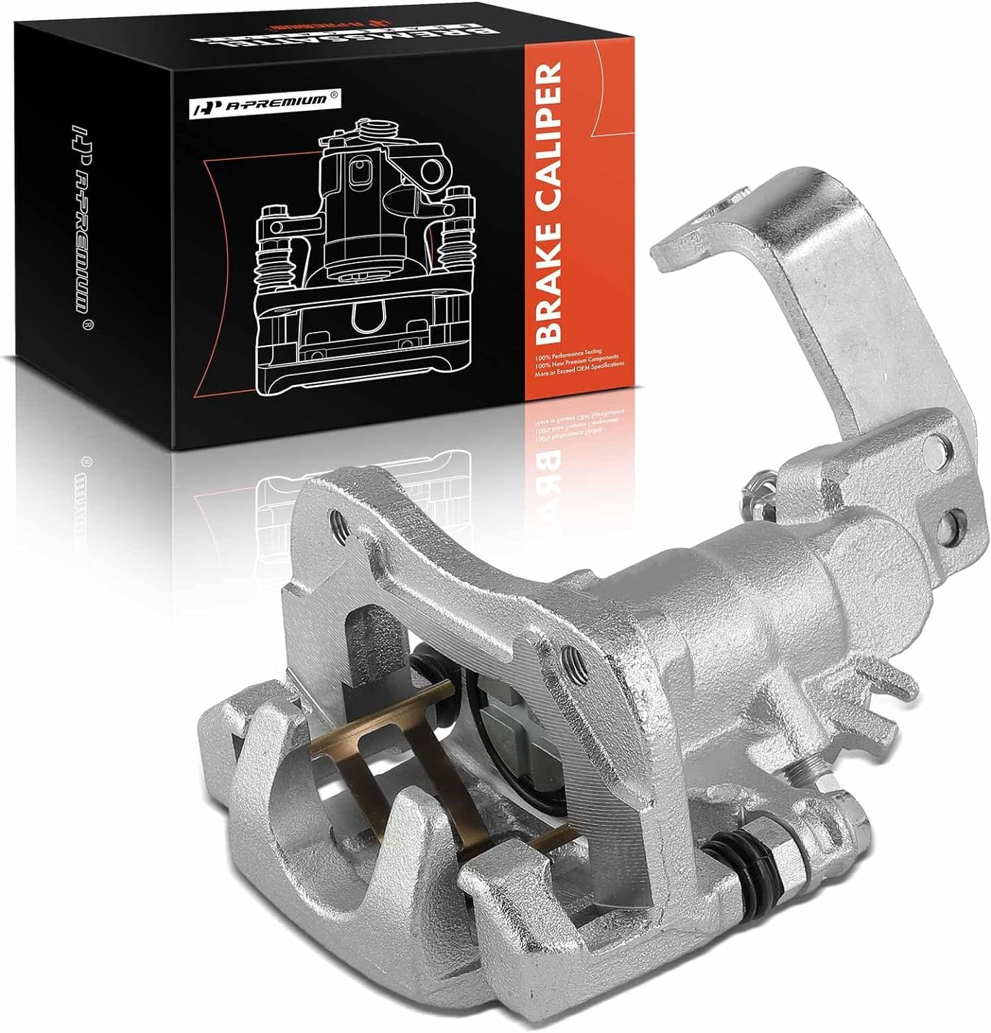 A-Premium Brake Caliper Assembly Compatible with Acura TSX Honda Accord 1998-2007 Rear Driver Side