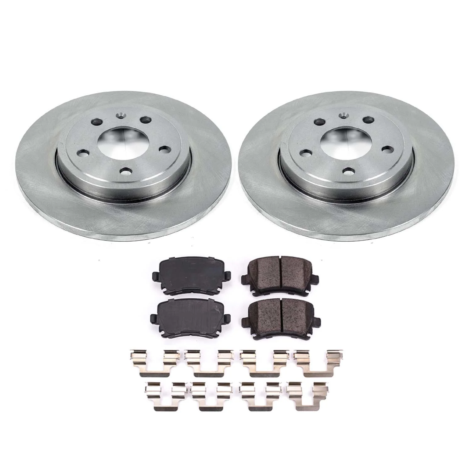Ultimate Brakes Rear Semi-Metallic Brake Pad and Rotor Kit with Hardware WM80165