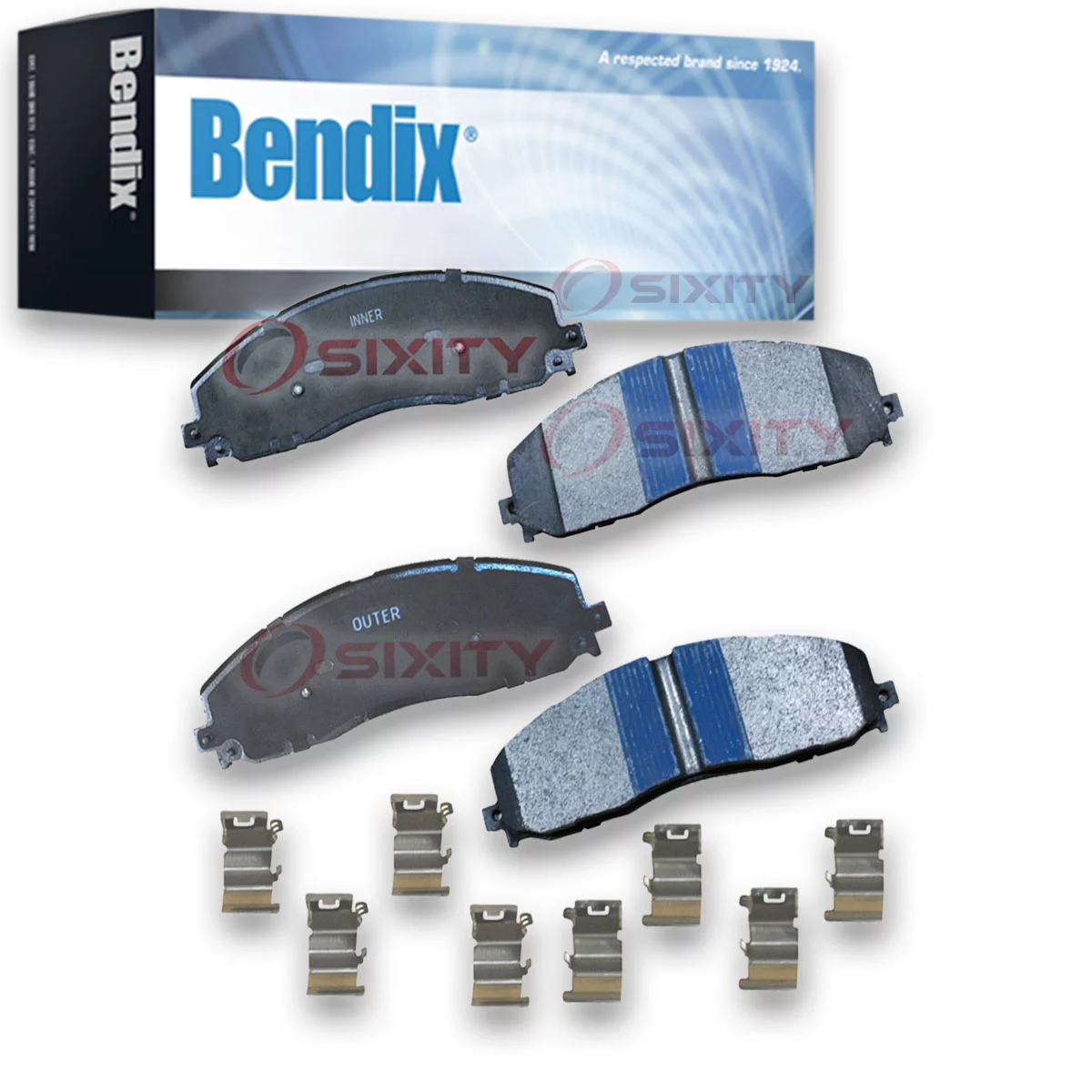 Bendix Brakes Disc Brake Pad Set Fits select: 2013-2020 FORD F250, 2013-2020 FORD F350
