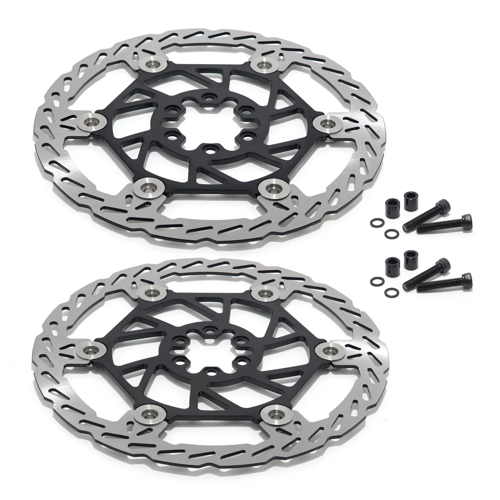 Oversize 220mm Front Rear Brake Rotors Discs + Bolts for Sur Ron LB X Segway X160 w/DNM