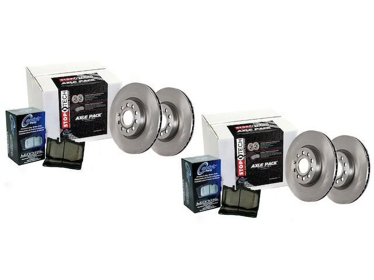 Front and Rear Brake Pad and Rotor Kit - Compatible with 2016 Dodge Dart