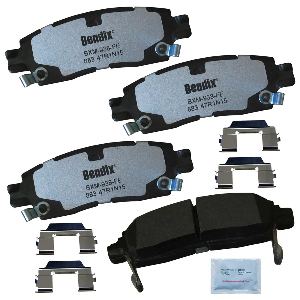 Bendix Brakes Disc Brake Pad Set Fits select: 2009-2017 CHEVROLET TRAVERSE, 2007-2016 GMC ACADIA
