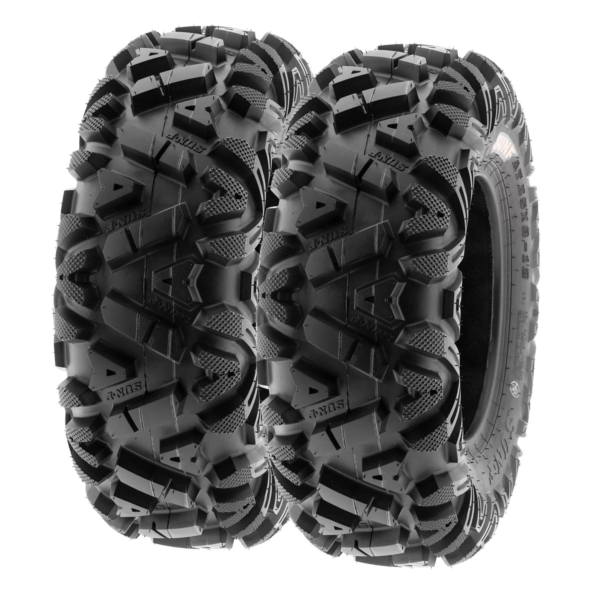 SunF All Terrain ATV UTV Tires 24x8-12 & 24x10-11 6 PR A033 (Complete Full Set of 4)