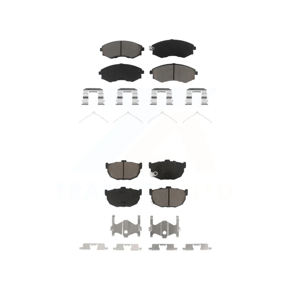 Front Rear Ceramic Brake Pads Kit For Hyundai Elantra Tiburon KCX-100187