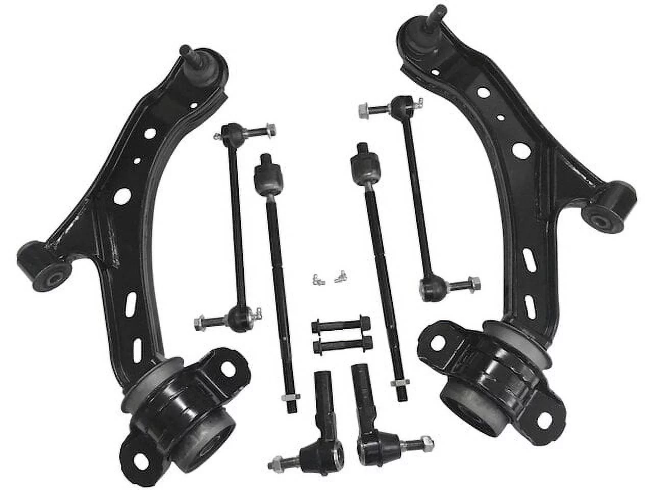 Front Control Arm Ball Joint Tie Rod and Sway Bar Link Kit - Compatible with 2005 - 2010 Ford Mustang 2006 2007 2008 2009