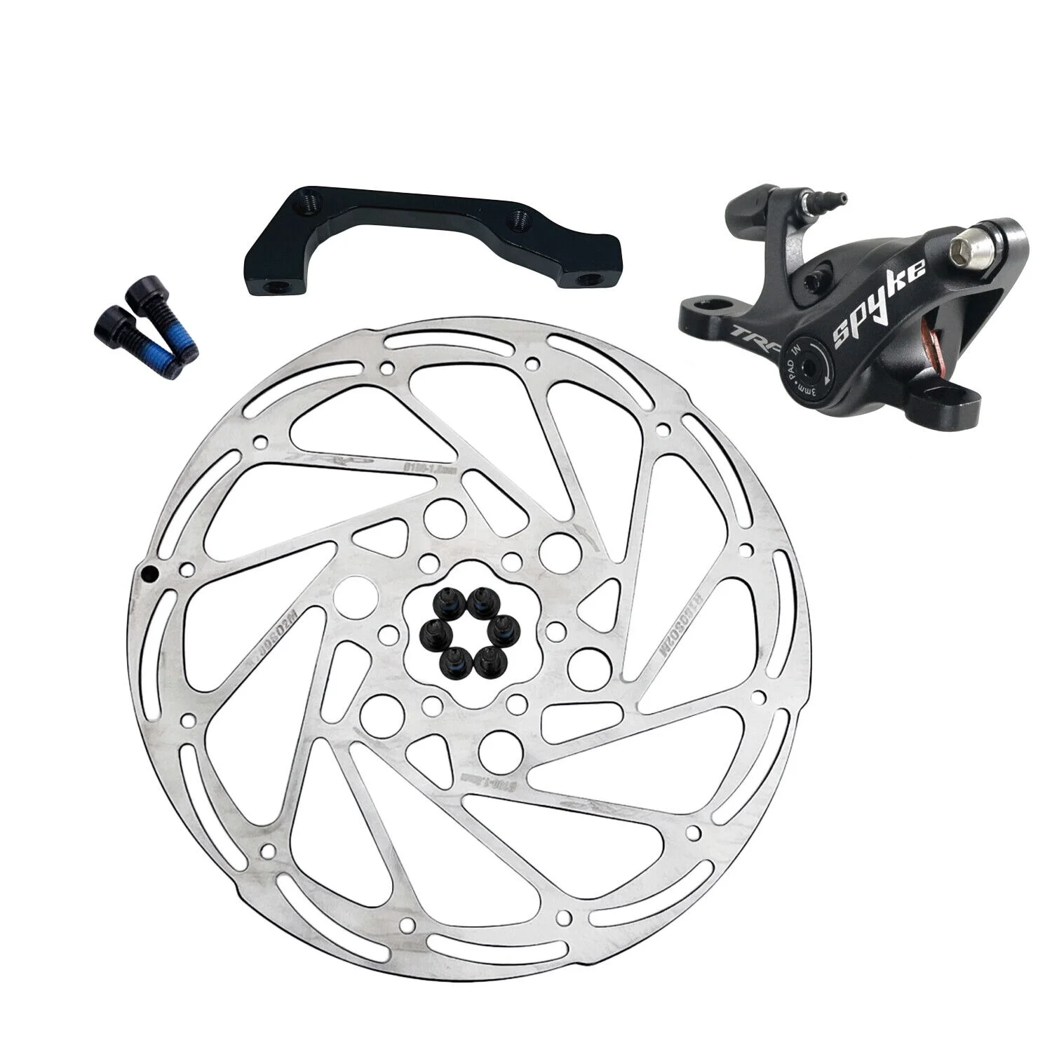 TRP SPYKE MTB Alloy Mechancial Disc Brake Set 180/160mm Rotor (Front + Rear) #MH1703