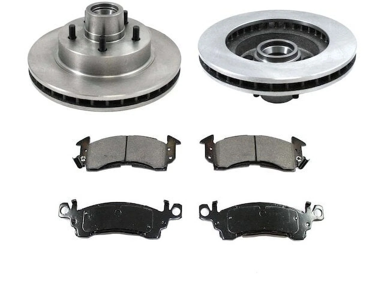 Front Brake Pad and Rotor Kit - Compatible with 1975 - 1986 Chevy C10 1976 1977 1978 1979 1980 1981 1982 1983 1984 1985