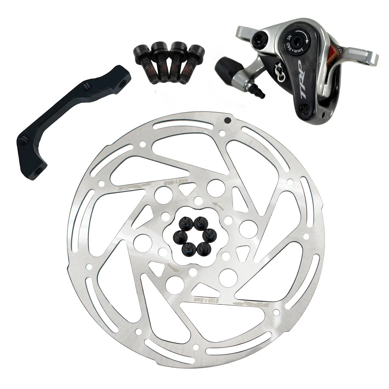 TRP SPYRE SLC Road Carbon Mechancial Disc Brake Set 160mm Rotor (Front + Rear) #MH1702