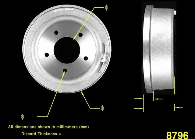 Bendix Premium Drum And Rotor Brake Drum P/N:Pdr0209 Fits select: 1968-1972 FORD F100