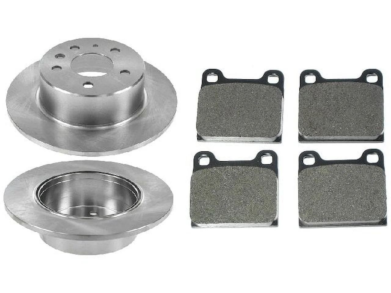 Rear Brake Pad and Rotor Kit - Compatible with 1973 - 1976 Mercedes-Benz 450SE 1974 1975