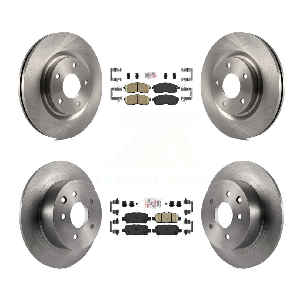 Transit Auto - Front Rear Ceramic Pads And Disc Brake Rotors Kit For Nissan Juke K8A-102417