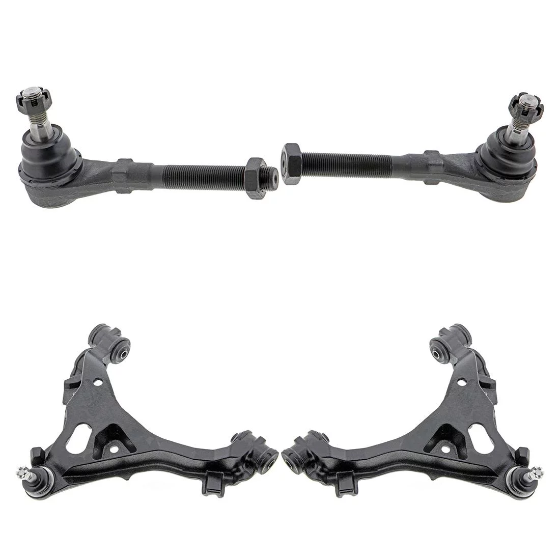 Mevotech 4pcs Front Tie Rod End Control Arm with Ball Joint For 1997-1999 Ford F-150