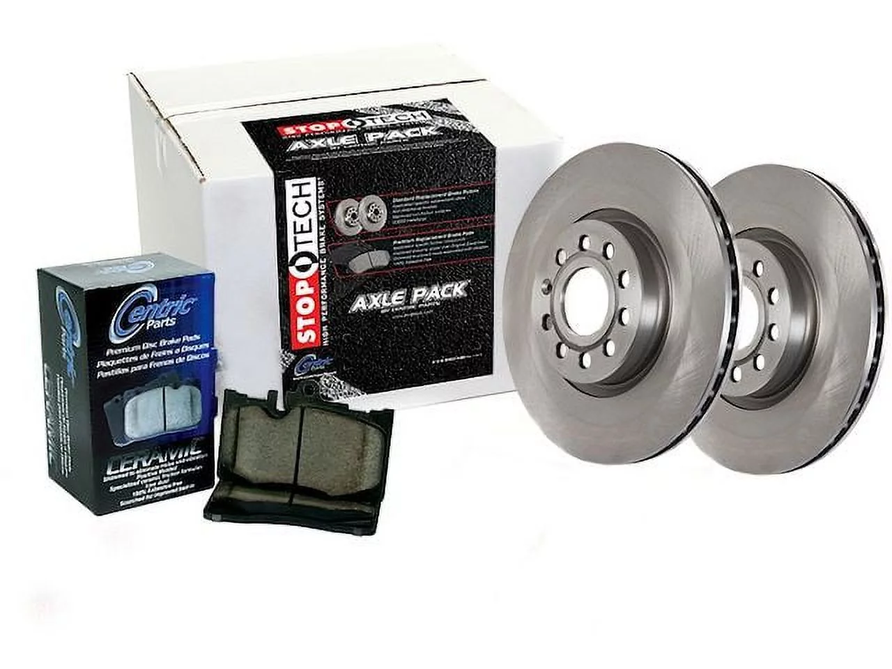 Rear Brake Pad and Rotor Kit - Compatible with 2015 - 2016 Hyundai Sonata GAS