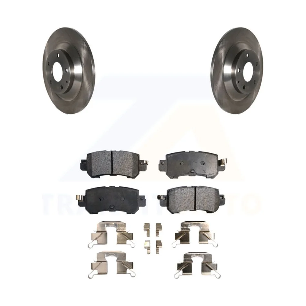 Transit Auto - Rear Disc Brake Rotors And Semi-Metallic Pads Kit For Mazda CX-5 K8F-101941