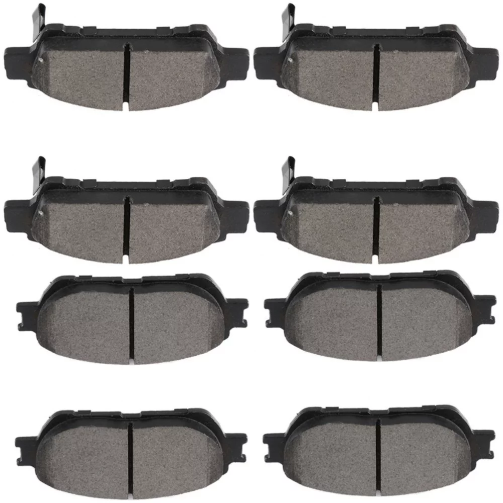 Teledu Front and Rear Brake Ceramic Pads For Toyota 2004-2010 Sienna Performance