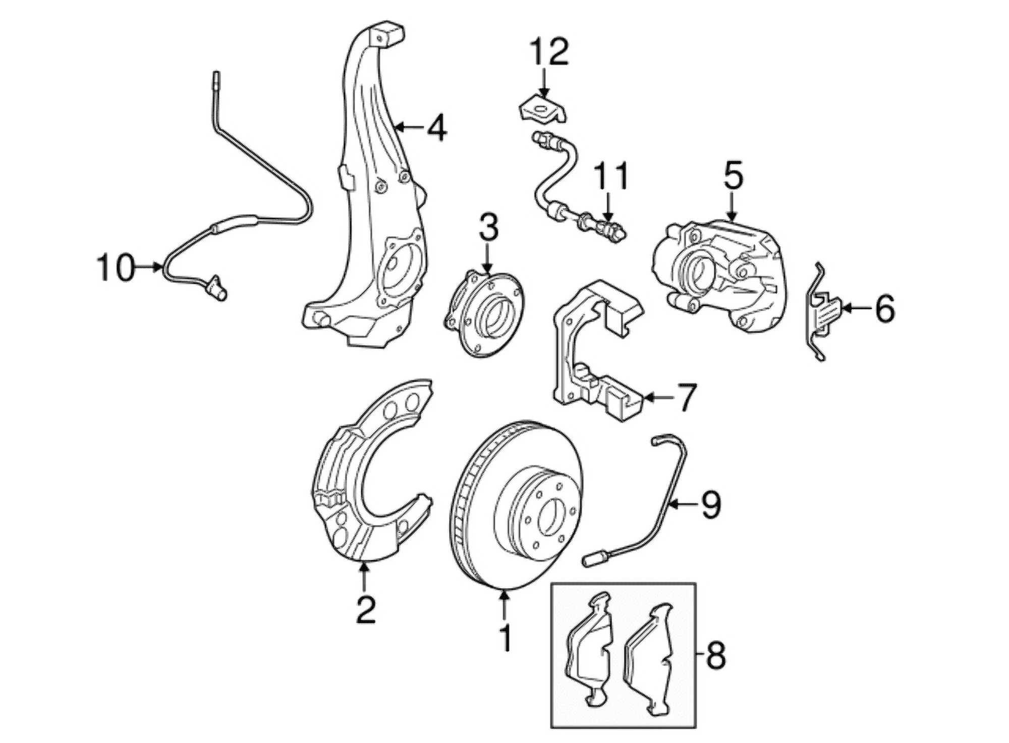 New Genuine BMW Front Brake Disc Rotor Left or Right (2011-2016) OE 34106898723