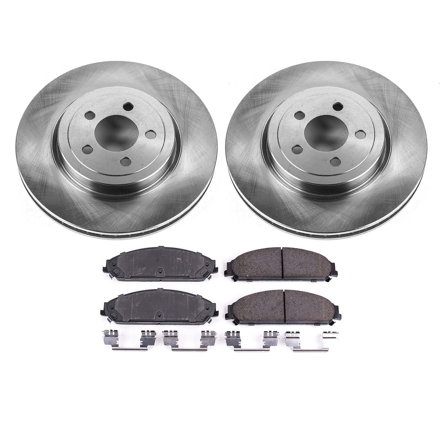 Ultimate Brakes Front Ceramic Brake Pad and Rotor Kit with Hardware WM80078