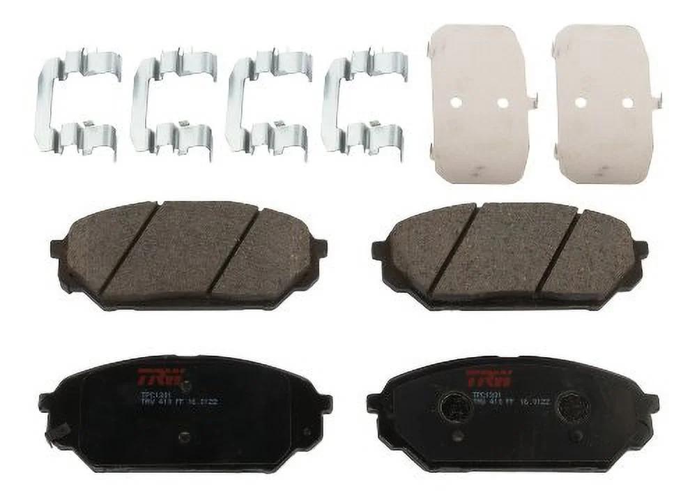 TRW TPC1301 Premium Ceramic Front Disc Brake Pad Set Fits select: 2007-2012 HYUNDAI VERACRUZ