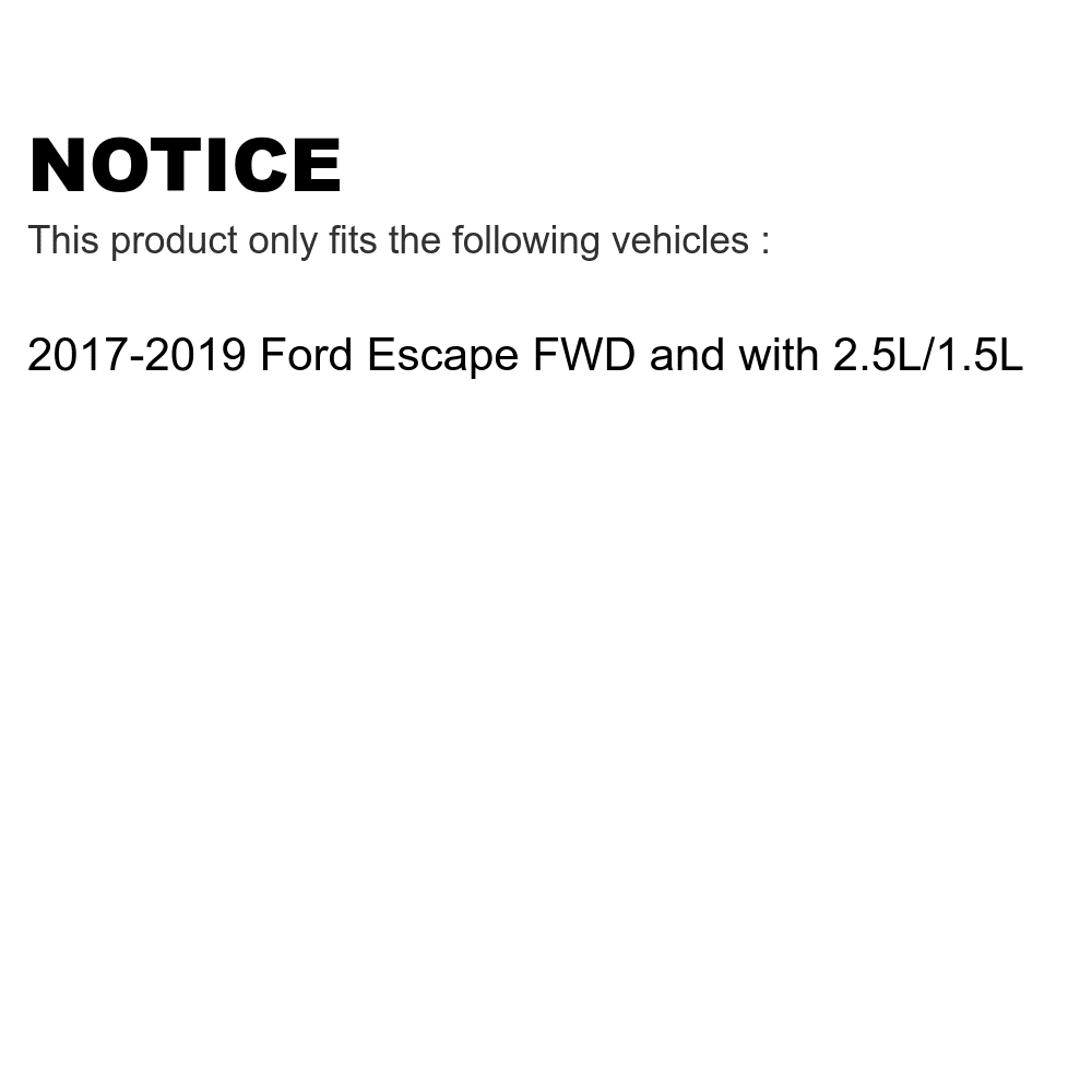 Transit Auto - Front Rear Semi-Metallic Pads And Coated Drilled Slotted Disc Brake Rotors Kit For Ford Escape KDA-100992