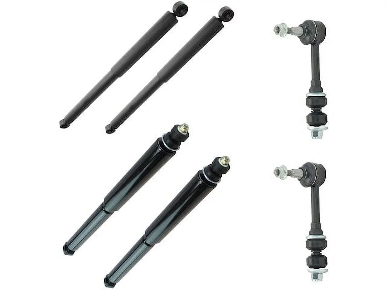 Front and Rear Shock and Sway Bar Link Kit 6 Piece - Compatible with 2003 - 2005 Dodge Ram 2500 4WD 2004