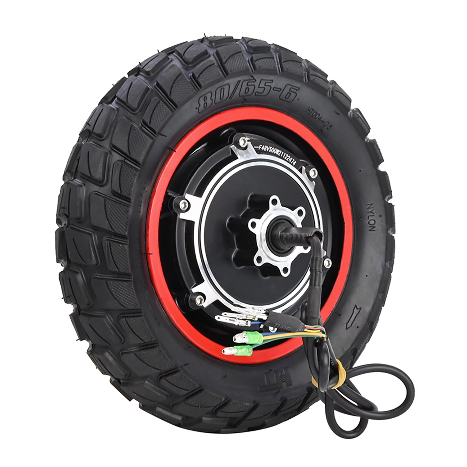 Andoer 48V 500W Motor Replacement for Kugoo M4M4PRO Electric Scooter 10 Inch Inflatable Tire Rear Wheel Motor