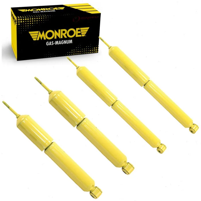 4 pc Monroe Front Rear Gas-Magnum Shock Absorbers compatible with Ford E-250 Econoline 1992-2002