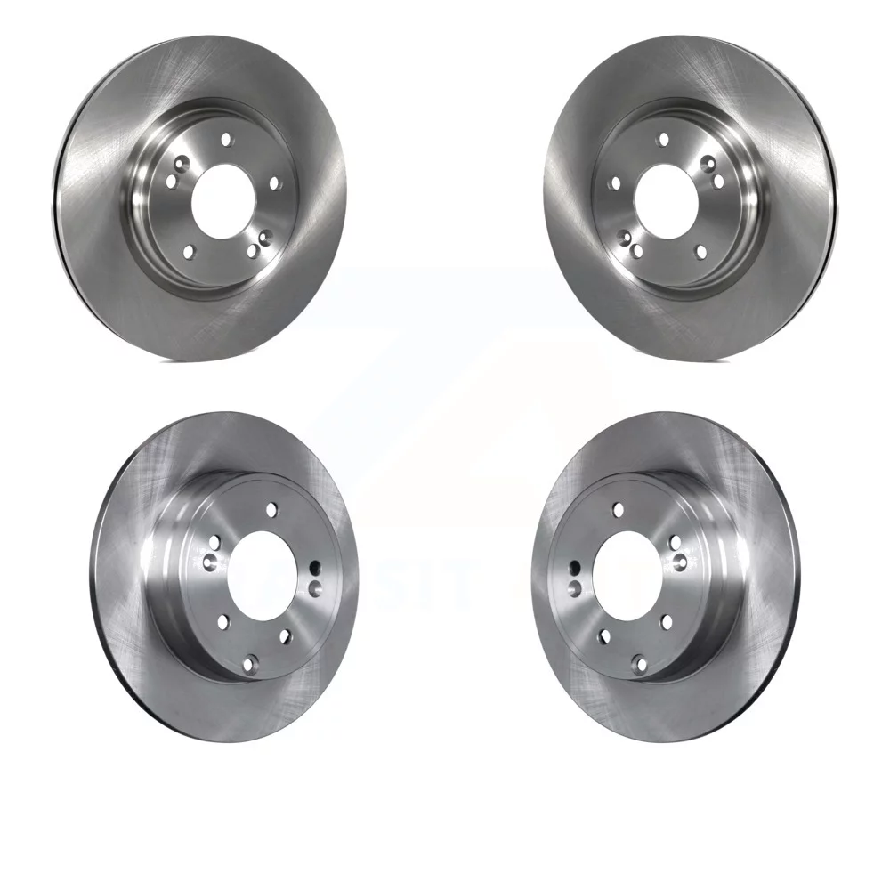 Front Rear Disc Brake Rotors Kit For Hyundai Sonata Kia Optima With Manual Parking K8-101639