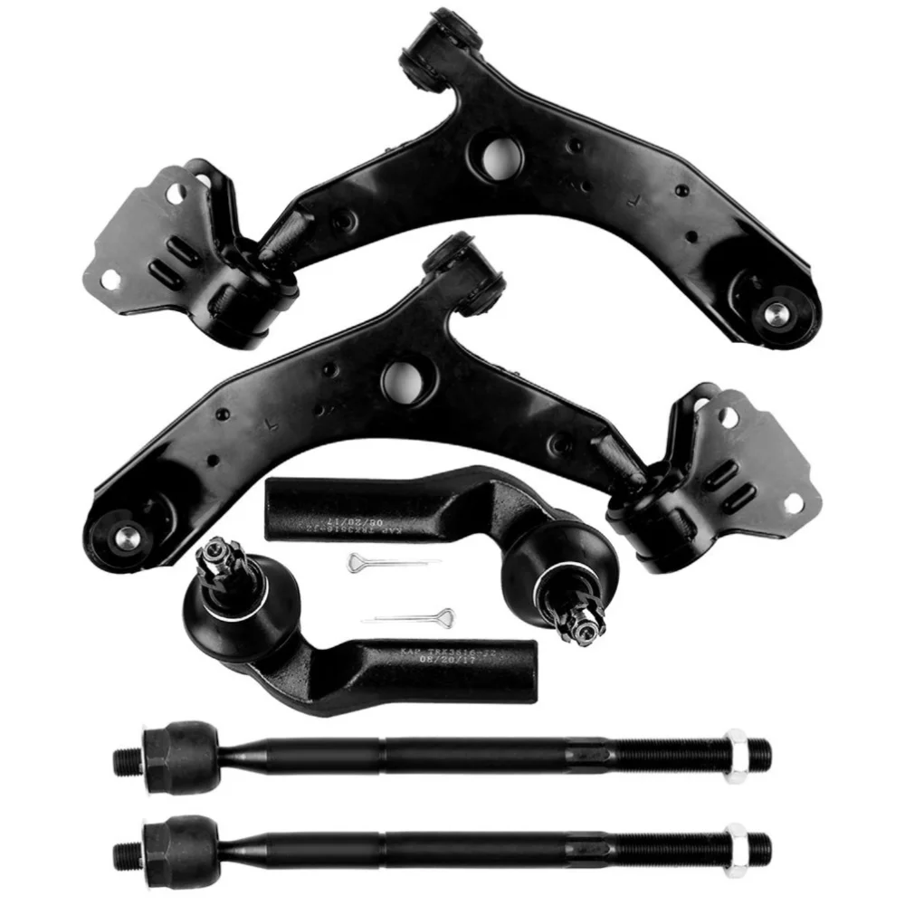 13 For Mazda 10-13 3 3 6pcs Front Lower Control Arms Inner Outer Tie Rod Links