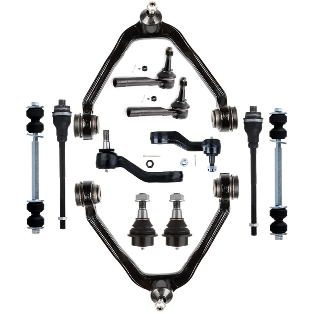Teledu 12 Pieces Complete Front Steering Kit Fits 2001-2005 2006 GMC Yukon XL 1500