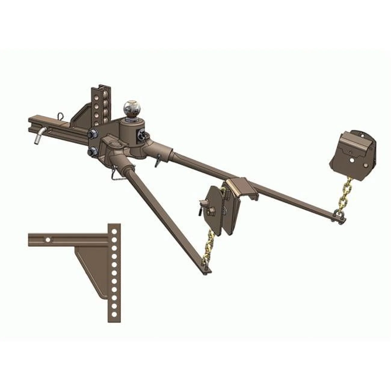 Blue OX 9226.7337 2.5 in. Shank 9-Hole SwayPro Weight Distributing Hitch