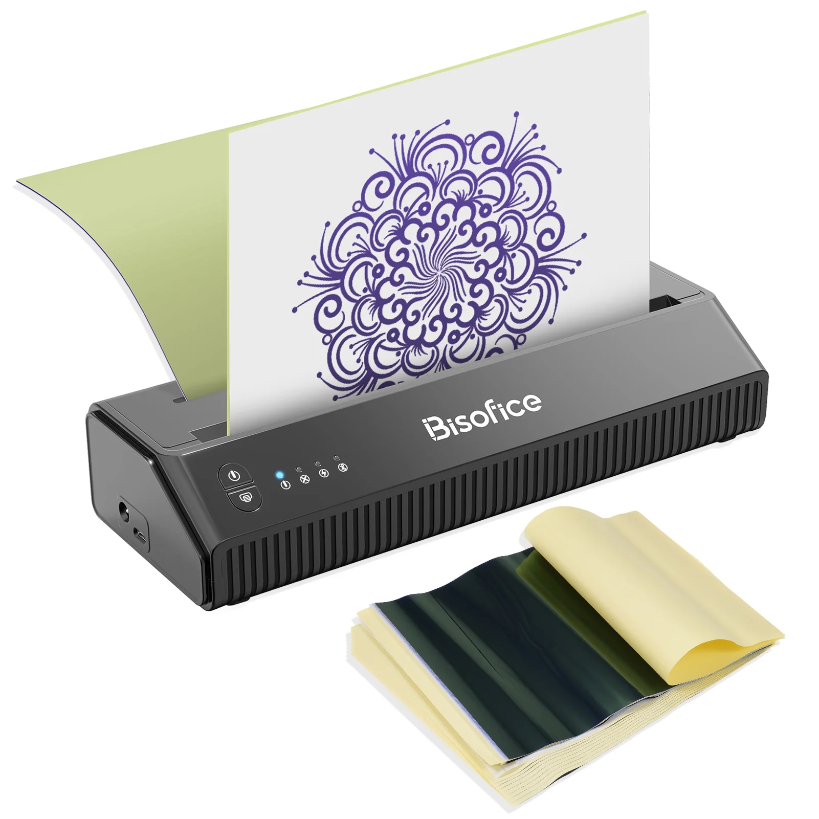 Anself Bisofice Stencil Printer Machine with Thermal Printing, 216mm/210mm Paper Size, Smart APP Control