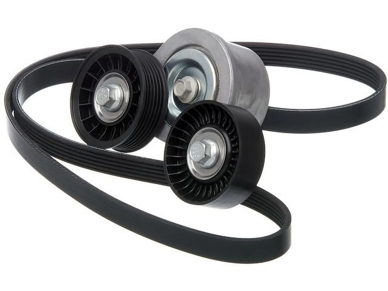 Serpentine Belt Drive Component Kit - Compatible with 2002 - 2007 Dodge Ram 2500 4.7L V8 GAS 2003 2004 2005 2006