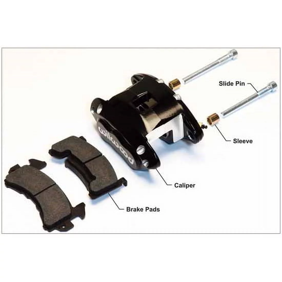 Wilwood D154 Front Caliper Kit - Red 1.62 / 1.62in Piston 0.81in Rotor
