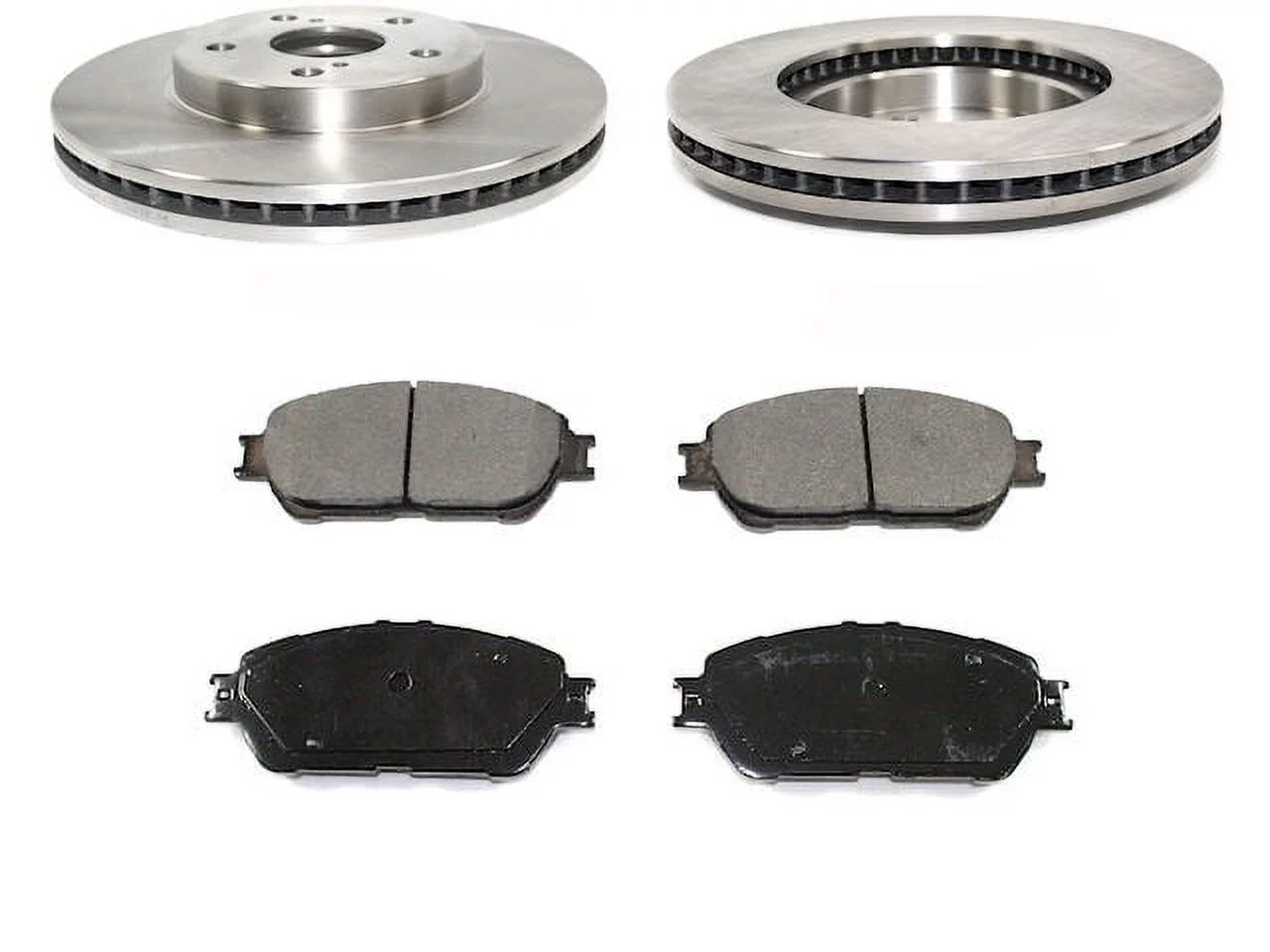 Front Brake Pad and Rotor Kit - Compatible with 2004 - 2010 Toyota Sienna 2005 2006 2007 2008 2009