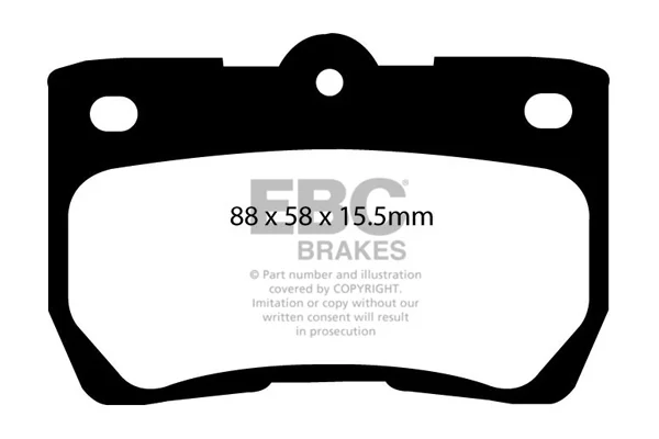 EBC Brakes Pad and Rotor Kit (DP31586C and USR7391) Fits select: 2006-2013 LEXUS IS